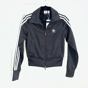 ADIDAS BRAND NEW TRACKSUIT JACKET IN BLACK. SIZE XS